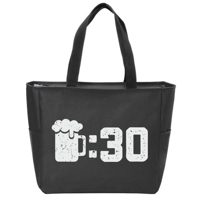 Beer Thirty St Patricks Shamrock Lucky Green Irish Zip Tote Bag
