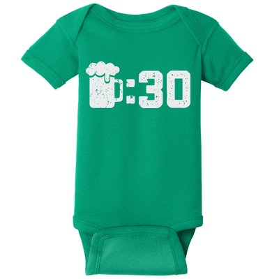 Beer Thirty St Patricks Shamrock Lucky Green Irish Baby Bodysuit