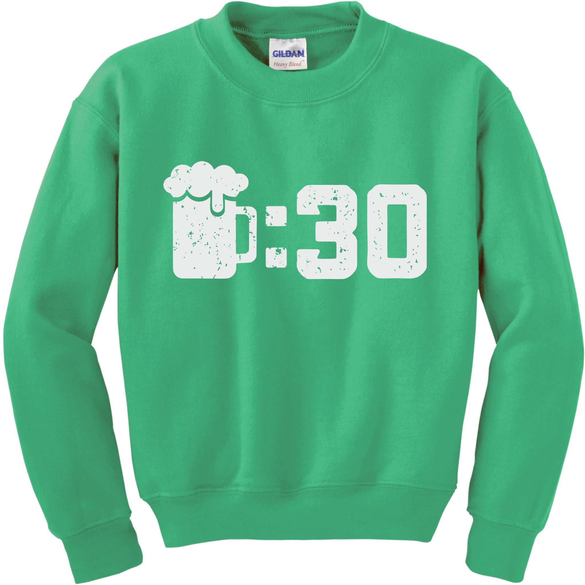 Beer Thirty St Patricks Shamrock Lucky Green Irish Kids Sweatshirt
