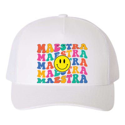 Back To School Maestra Cute Funny Spanish Teacher Yupoong Adult 5-Panel Trucker Hat