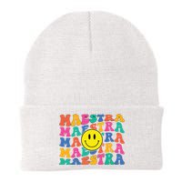 Back To School Maestra Cute Funny Spanish Teacher Knit Cap Winter Beanie