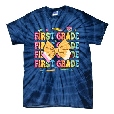 Back To School First Grade Tie-Dye T-Shirt