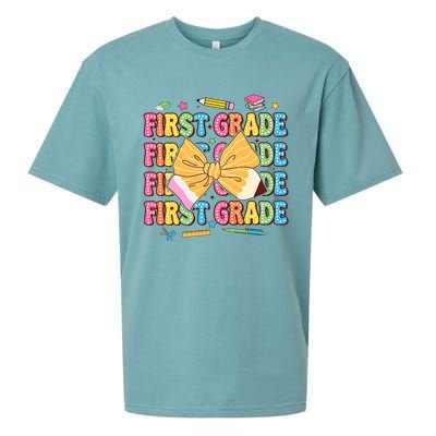 Back To School First Grade Sueded Cloud Jersey T-Shirt