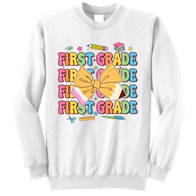 Back To School First Grade Sweatshirt