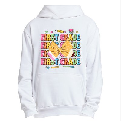 Back To School First Grade Urban Pullover Hoodie