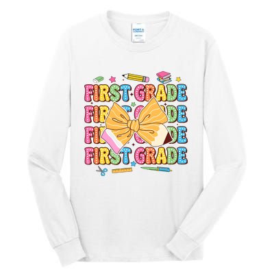 Back To School First Grade Tall Long Sleeve T-Shirt