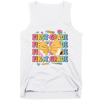 Back To School First Grade Tank Top