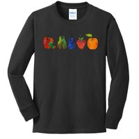 Back To School Cute Hungry Caterpillar Teacher Kindergarten Gift Kids Long Sleeve Shirt