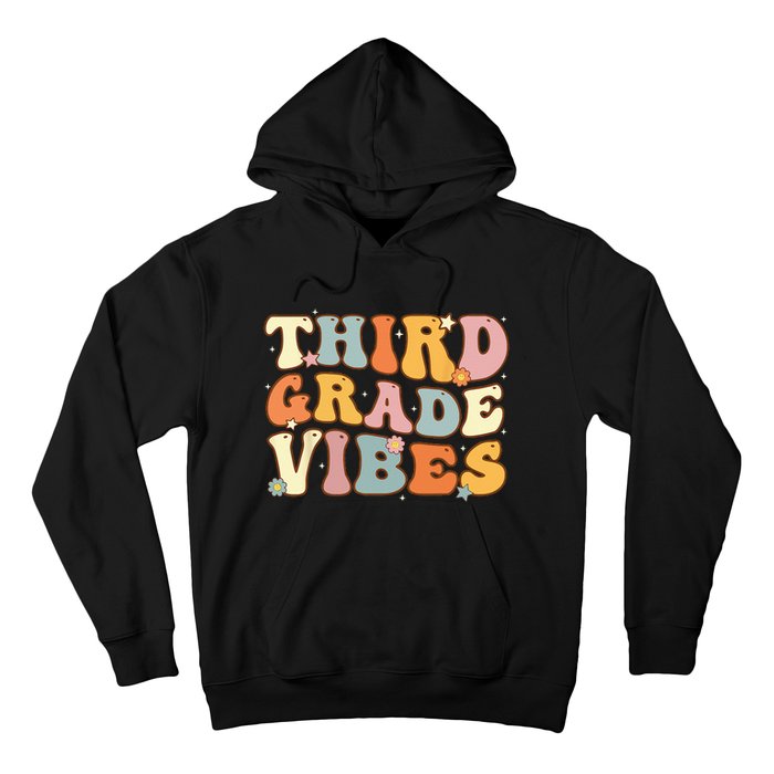 Back To School Third Grade Vibes Student Teacher Women Kids Hoodie