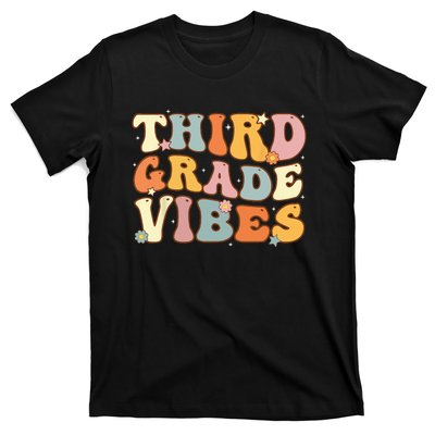 Back To School Third Grade Vibes Student Teacher Women Kids T-Shirt