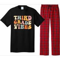 Back To School Third Grade Vibes Student Teacher Women Kids Pajama Set