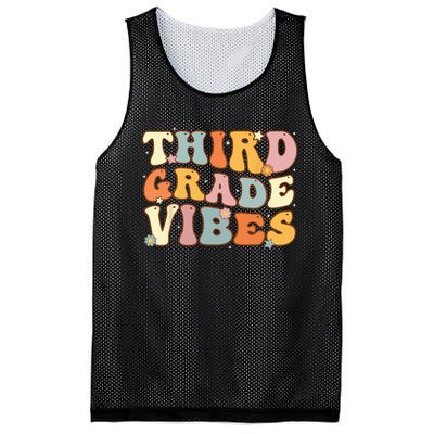 Back To School Third Grade Vibes Student Teacher Women Kids Mesh Reversible Basketball Jersey Tank