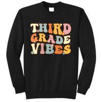 Back To School Third Grade Vibes Student Teacher Women Kids Tall Sweatshirt