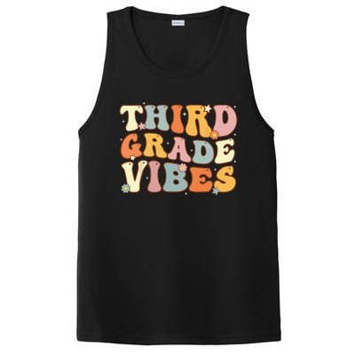 Back To School Third Grade Vibes Student Teacher Women Kids PosiCharge Competitor Tank