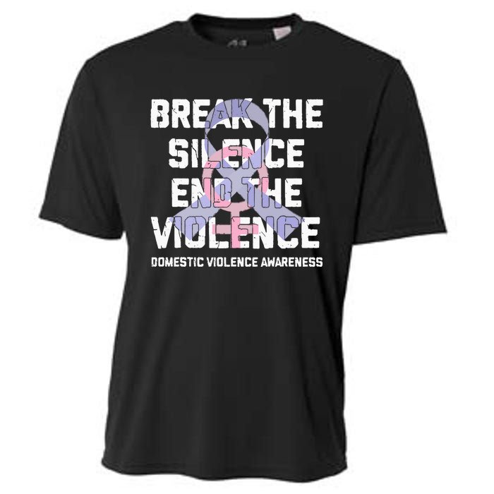 Break The Silence End Violence Domestic Violence Awareness Cooling Performance Crew T-Shirt