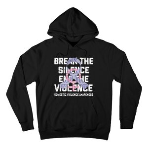 Break The Silence End Violence Domestic Violence Awareness Hoodie