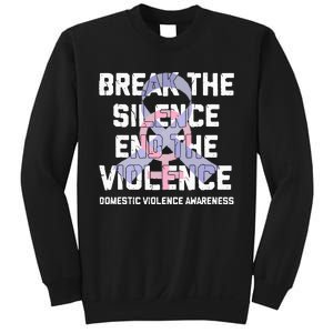 Break The Silence End Violence Domestic Violence Awareness Sweatshirt