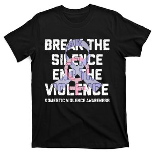 Break The Silence End Violence Domestic Violence Awareness T-Shirt