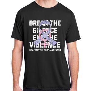 Break The Silence End Violence Domestic Violence Awareness Adult ChromaSoft Performance T-Shirt