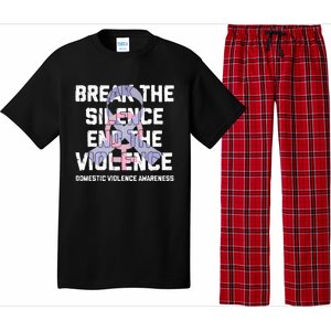 Break The Silence End Violence Domestic Violence Awareness Pajama Set