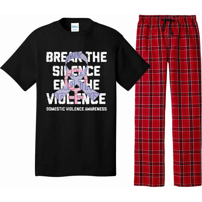 Break The Silence End Violence Domestic Violence Awareness Pajama Set