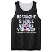 Break The Silence End Violence Domestic Violence Awareness Mesh Reversible Basketball Jersey Tank