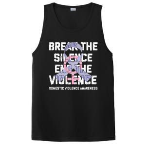 Break The Silence End Violence Domestic Violence Awareness PosiCharge Competitor Tank