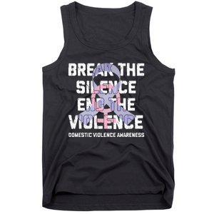 Break The Silence End Violence Domestic Violence Awareness Tank Top