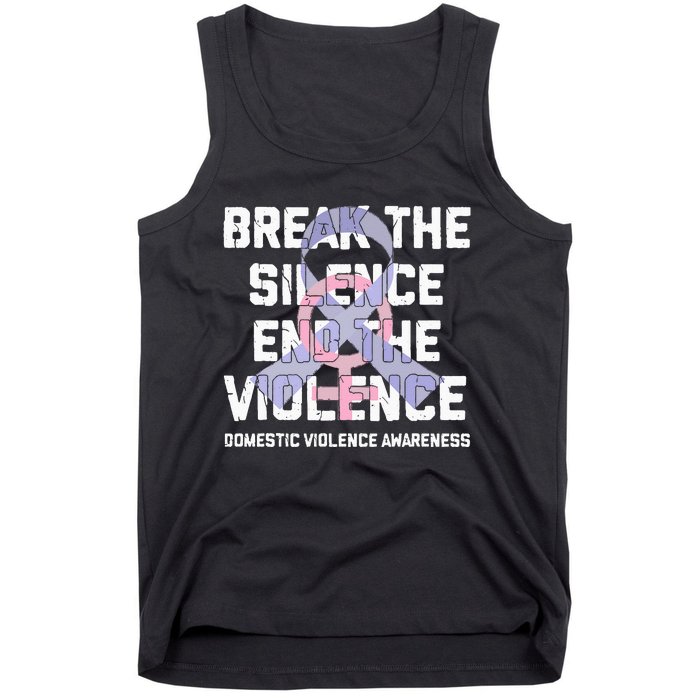 Break The Silence End Violence Domestic Violence Awareness Tank Top