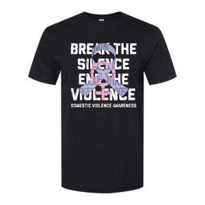 Break The Silence End Violence Domestic Violence Awareness Softstyle CVC T-Shirt