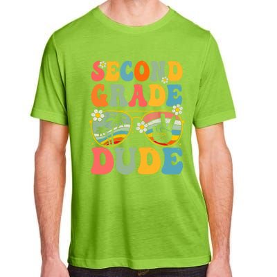 Back To School Second Grade Dude First Day School Groovy Gift Adult ChromaSoft Performance T-Shirt