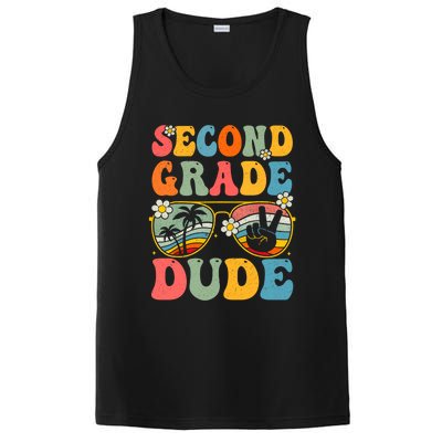 Back To School Second Grade Dude First Day School Groovy Gift PosiCharge Competitor Tank