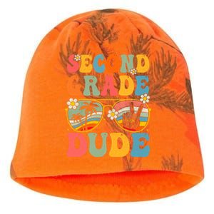 Back To School Second Grade Dude First Day School Groovy Gift Kati - Camo Knit Beanie