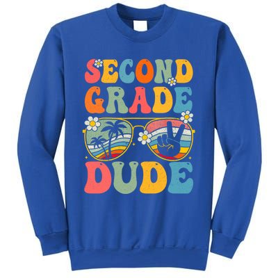 Back To School Second Grade Dude First Day School Groovy Gift Sweatshirt