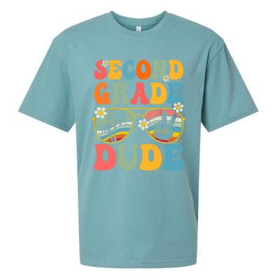 Back To School Second Grade Dude First Day School Groovy Gift Sueded Cloud Jersey T-Shirt