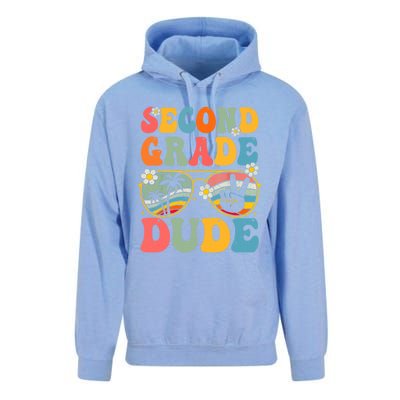 Back To School Second Grade Dude First Day School Groovy Gift Unisex Surf Hoodie