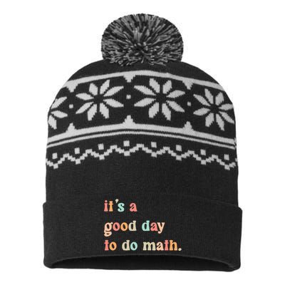 Back To School Its A Good Day To Do Math Teachers USA-Made Snowflake Beanie