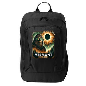 Bigfoot Total Solar Eclipse 2024 Vermont Eclipse Glasses City Backpack