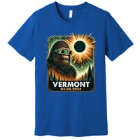 Bigfoot Total Solar Eclipse 2024 Vermont Eclipse Glasses Premium T-Shirt