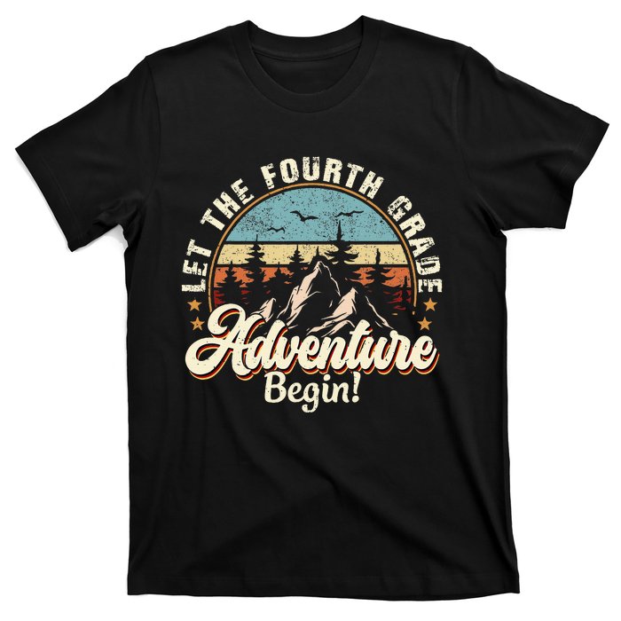 Back To School Let The 4th Grade Adventure Begin T-Shirt