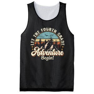 Back To School Let The 4th Grade Adventure Begin Mesh Reversible Basketball Jersey Tank