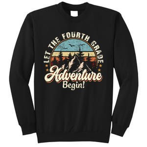 Back To School Let The 4th Grade Adventure Begin Tall Sweatshirt