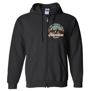 Back To School Let The 4th Grade Adventure Begin Full Zip Hoodie