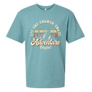 Back To School Let The 4th Grade Adventure Begin Sueded Cloud Jersey T-Shirt