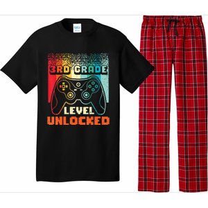 Back To School Video Gamer 3Rd Grade Level Unlocked Pajama Set