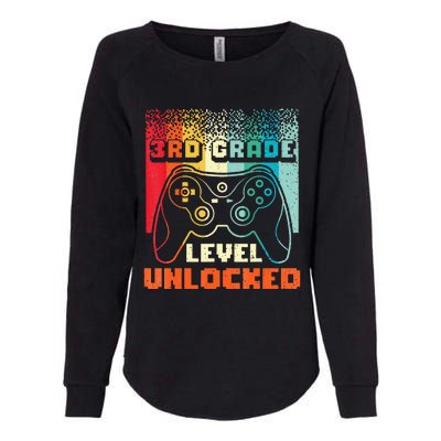 Back To School Video Gamer 3Rd Grade Level Unlocked Womens California Wash Sweatshirt