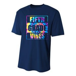 Back To School 5th Grade Vibes Tie Dye First Day Of School Teachers Youth Performance Sprint T-Shirt