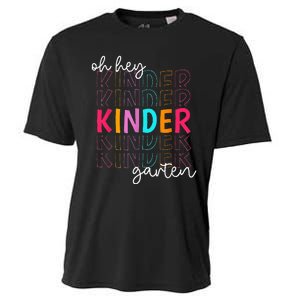 Back To School Oh Hey Kindergarten Teachers  Student Cooling Performance Crew T-Shirt