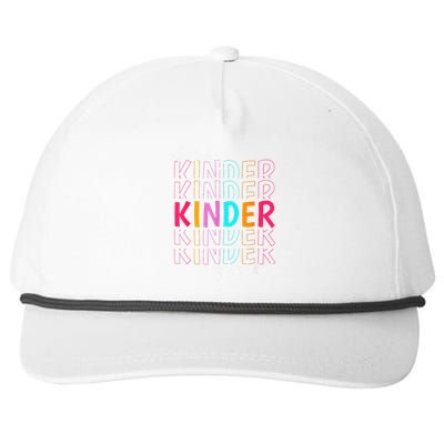 Back To School Oh Hey Kindergarten Teachers  Student Snapback Five-Panel Rope Hat