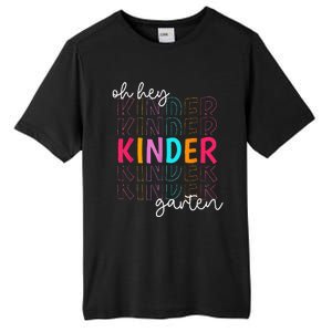 Back To School Oh Hey Kindergarten Teachers  Student Tall Fusion ChromaSoft Performance T-Shirt